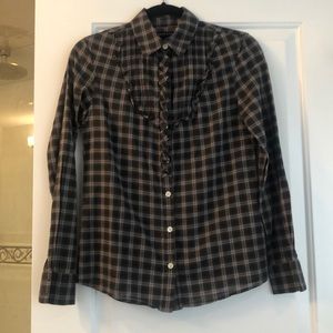 Banana Republic - ruffle button down shirt